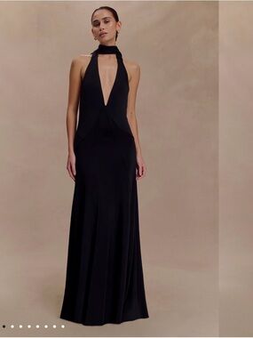 Meshki Juliet Slinky Maxi Dress with Scarf